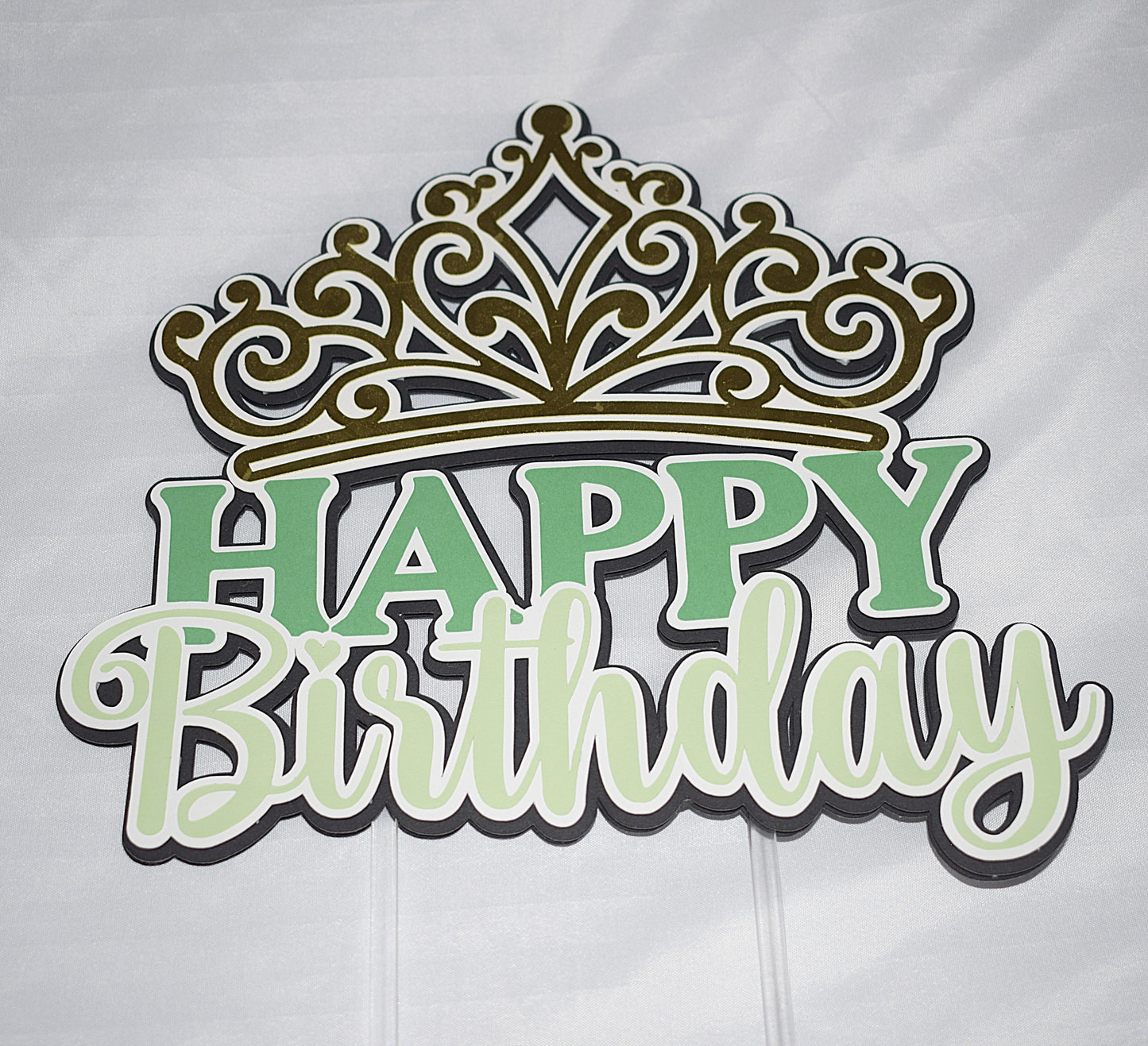 Princess Crown Cake Topper – 8" to 10" (Made to Order)