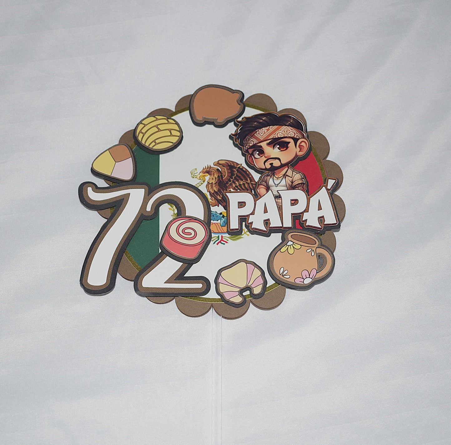 Pan Dulce Cake Topper – 8" to 10" (Made to Order)