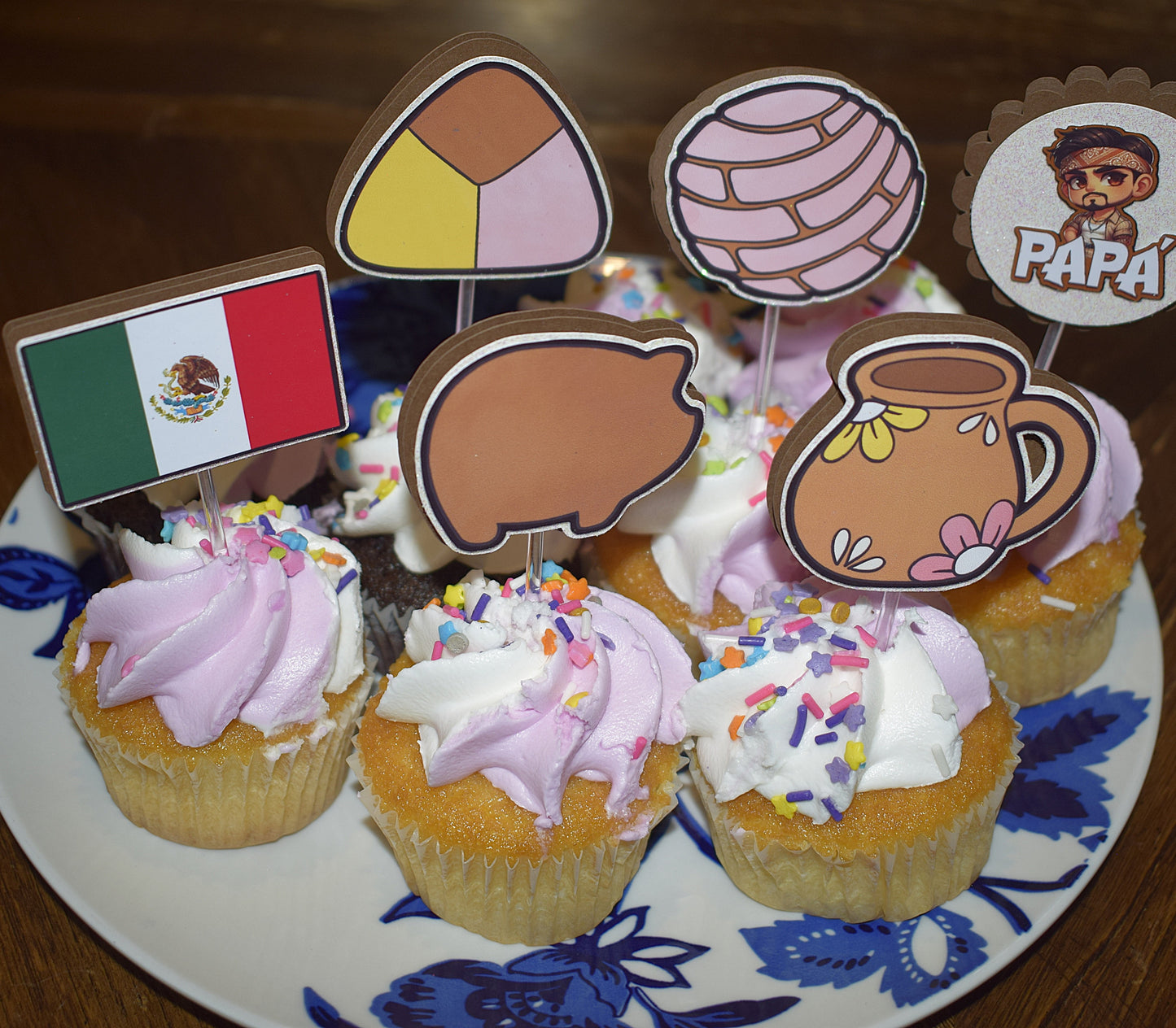 Custom Cupcake Toppers – Made to Order - Pack of 12