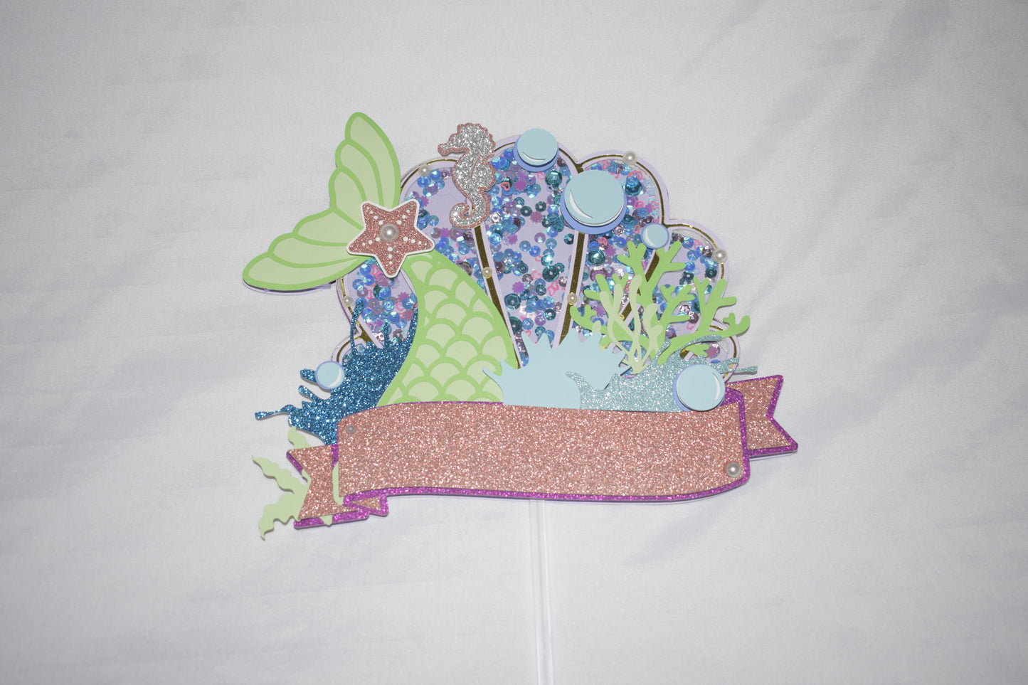 Mermaid Shaker Cake Topper – 8" to 10" (Made to Order)